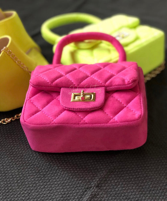 mini neon purse