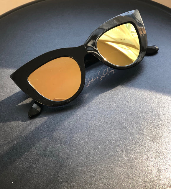 reflective cat eye sunglasses